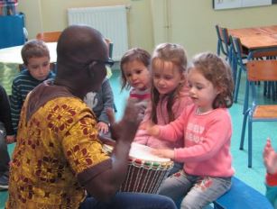 l’Afrique en maternelle: intervention de Zéphirin