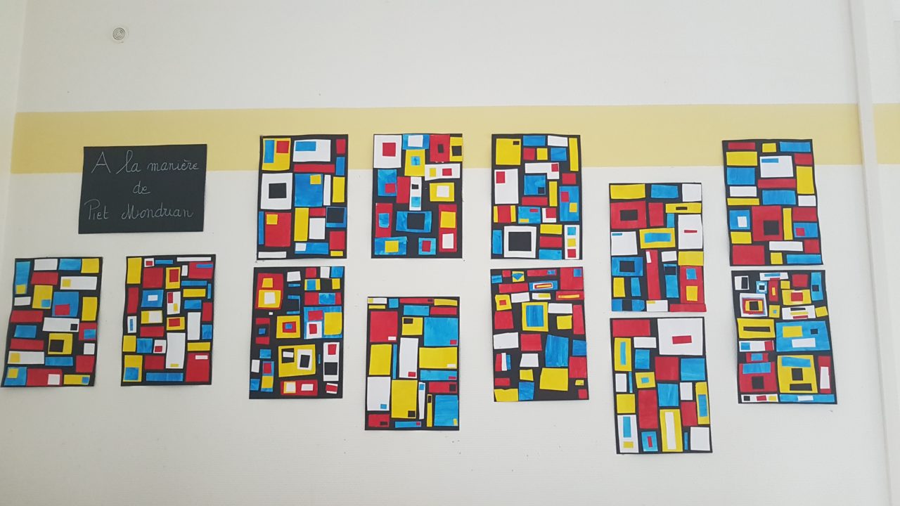 A la manière de Piet Mondrian École Saint Joseph